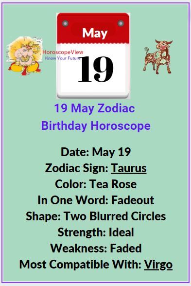 2528aee441f7d4fcd79d2c771f0df20b May 19 Birthday Astrology: Taurus Traits and Predictions for Your Future