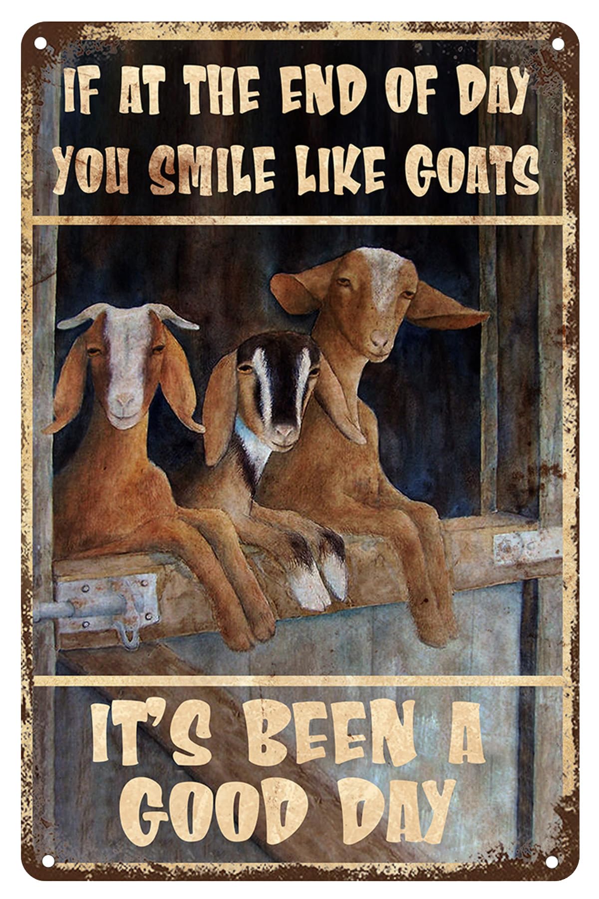 94a9ada026c5ac39d7d02ea98a29c458 Funny Goat Metal Sign for Your Home or Garden - Shop Now!