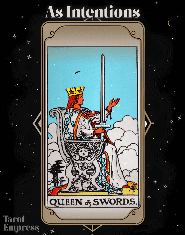 9b1d66ae9e8e120f3ad46ee61b65f314 Queen of Swords as Intentions: What Does This Tarot Card Reveal About Your Goals?