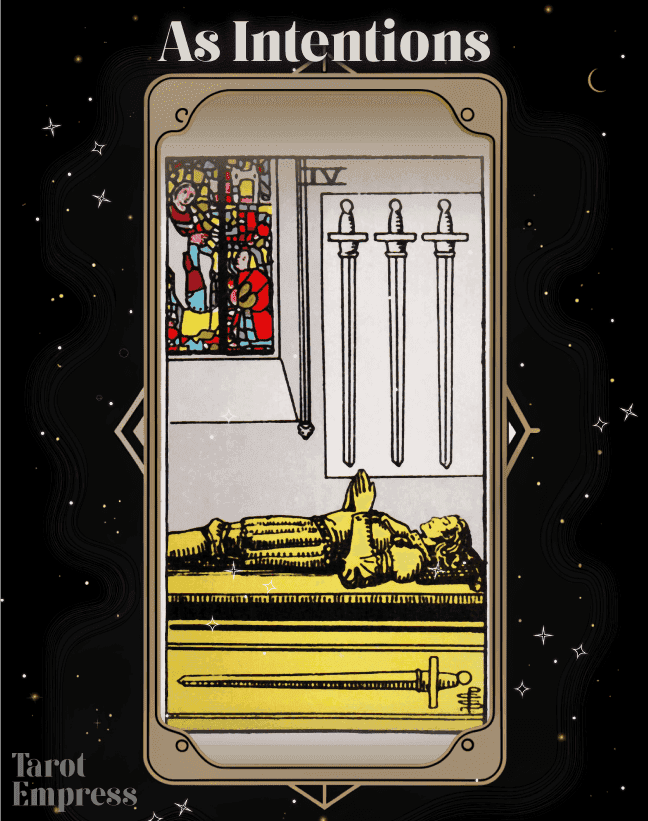 af07521697af98f424054bf55a776355 The Four of Swords as Intentions: A Guide to Rest, Healing, and Reflection