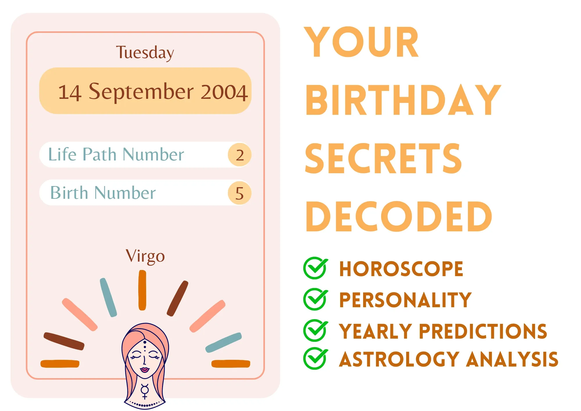 f396ec66a260ab300d042f4015cb4df9 What is the Zodiac Sign for September 14, 2004? Virgo Horoscope Details